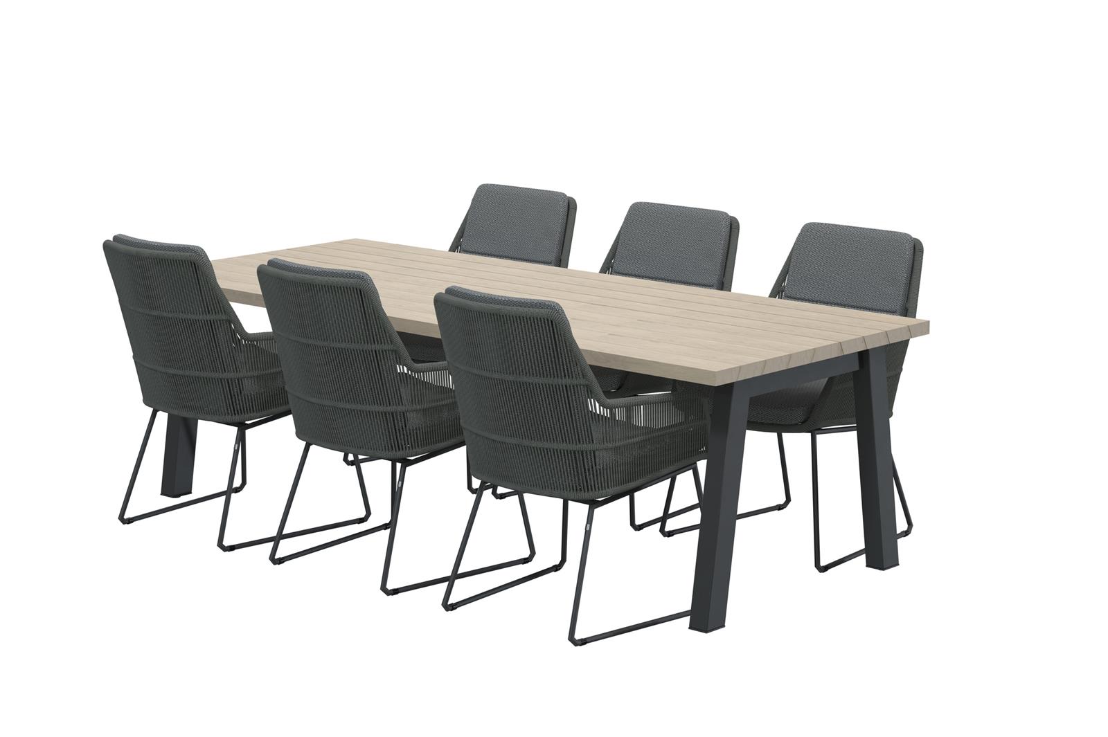 4 Seasons Tischset Valencia Tich Teak 240 x 100 cm