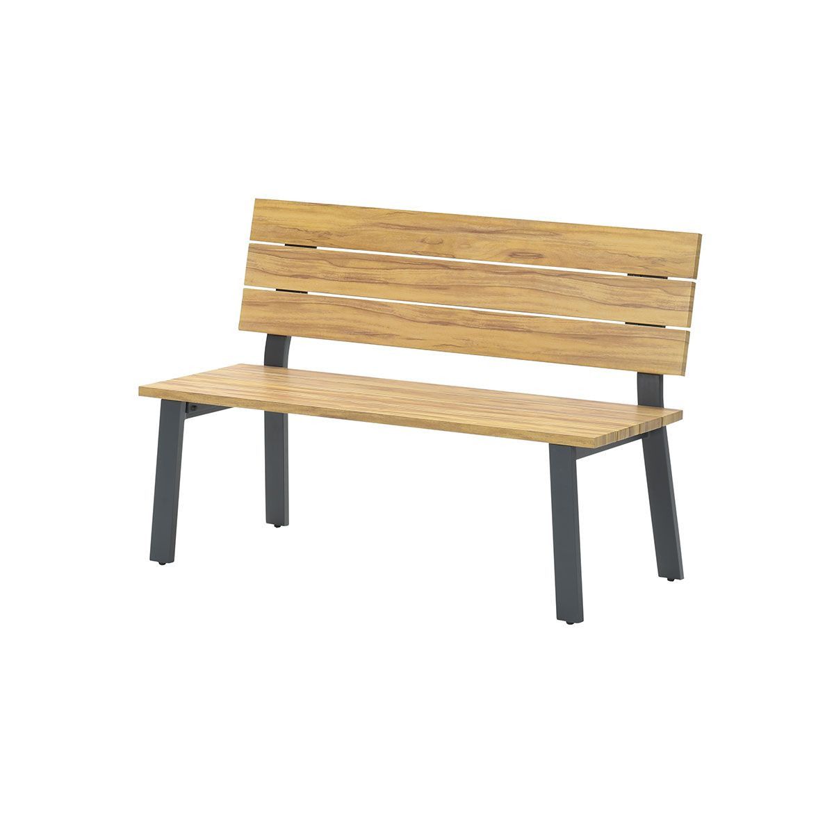 GARDEN Impressions Diva Parkbank carbon black/Teak Look