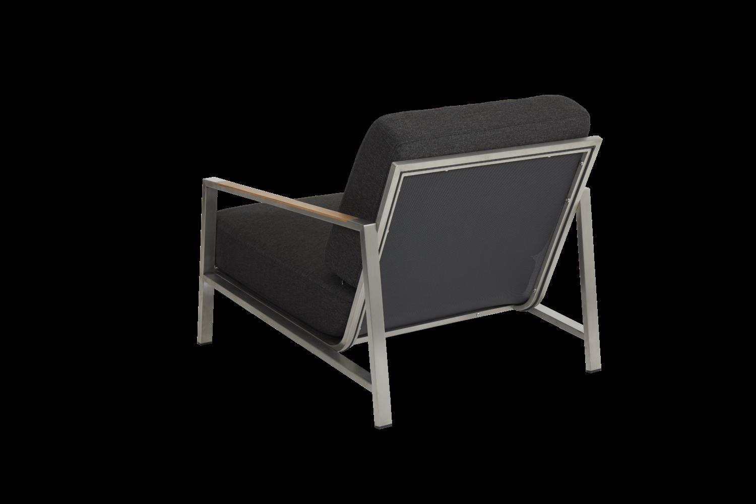 Brafab Naos Loungesessel schwarz mit Kissen