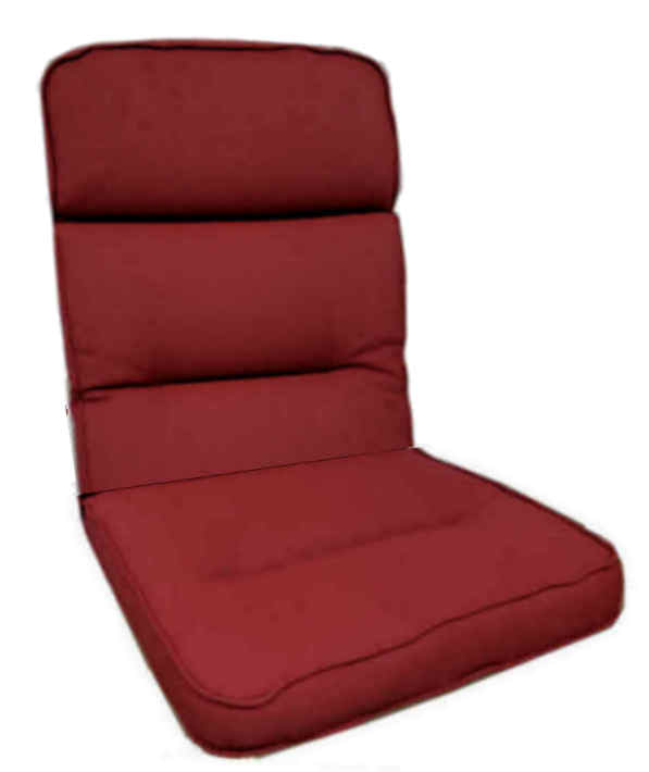 KETTtex KTH 3 mit Steg und Doppelkeder Auflage HL 120x50x7 cm bordeaux