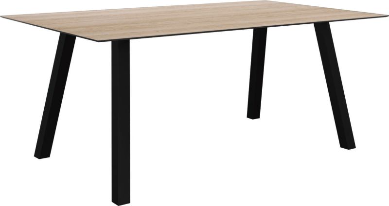 Stern Tammo Eckbank Aluminium schwarz matt Kissenset Cream 4-teilig