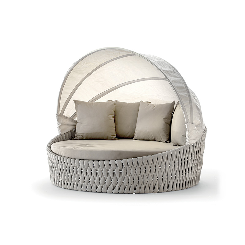 Grattoni Liegeinsel Daybed Eden Rope D180 cm beige