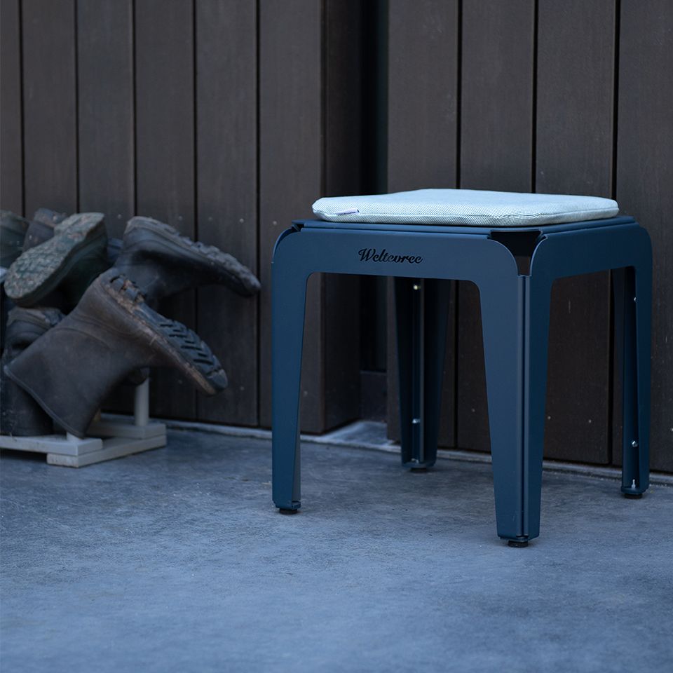 Weltevree Bended Hocker 45 Graublau