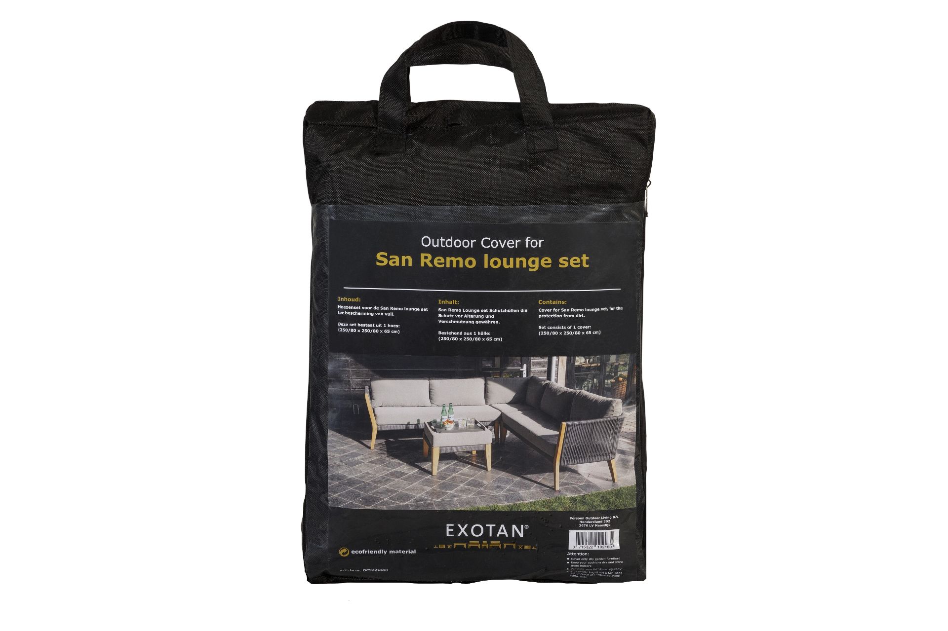 EXOTAN SAN REMO SCHUTZHÜLLE SCHWARZ