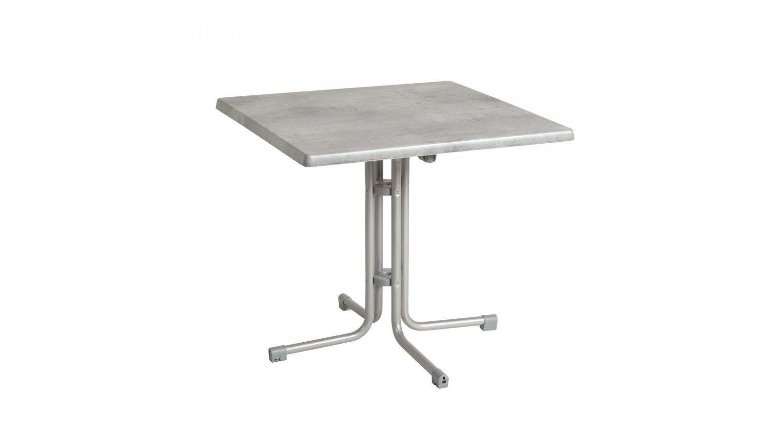 Acamp Klapptisch Piazza 80x80 cm platin/cement grau