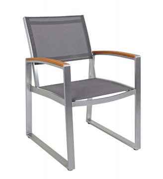 Stuhl mit Armlehnen ANTHERING Kunststoffgewebe