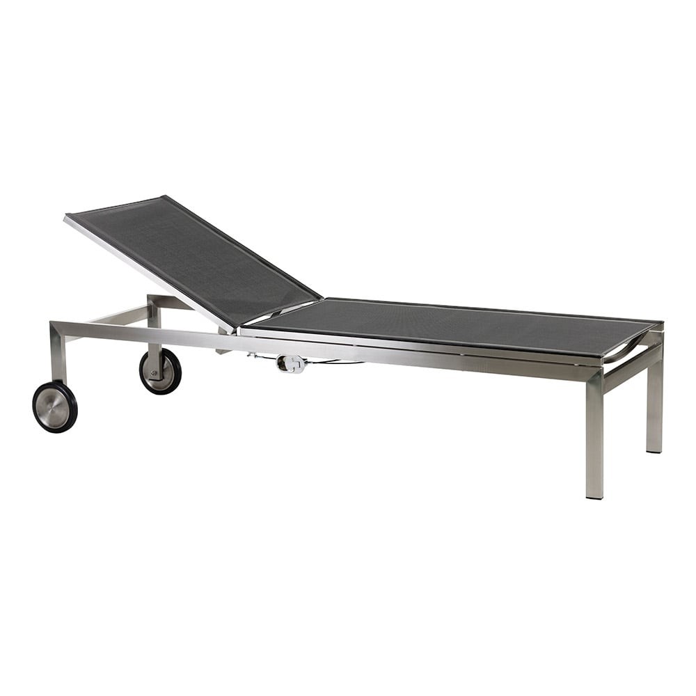 Diamond Garden Madeira Liege 45 cm Edelstahl/Textilene – Schwarz