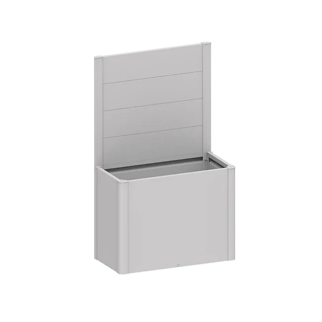 Biohort Sichtschutz zu Pflanzbeet Belvedere (1Stk) ohne Acrylglas Gr. 100 silber-metallic