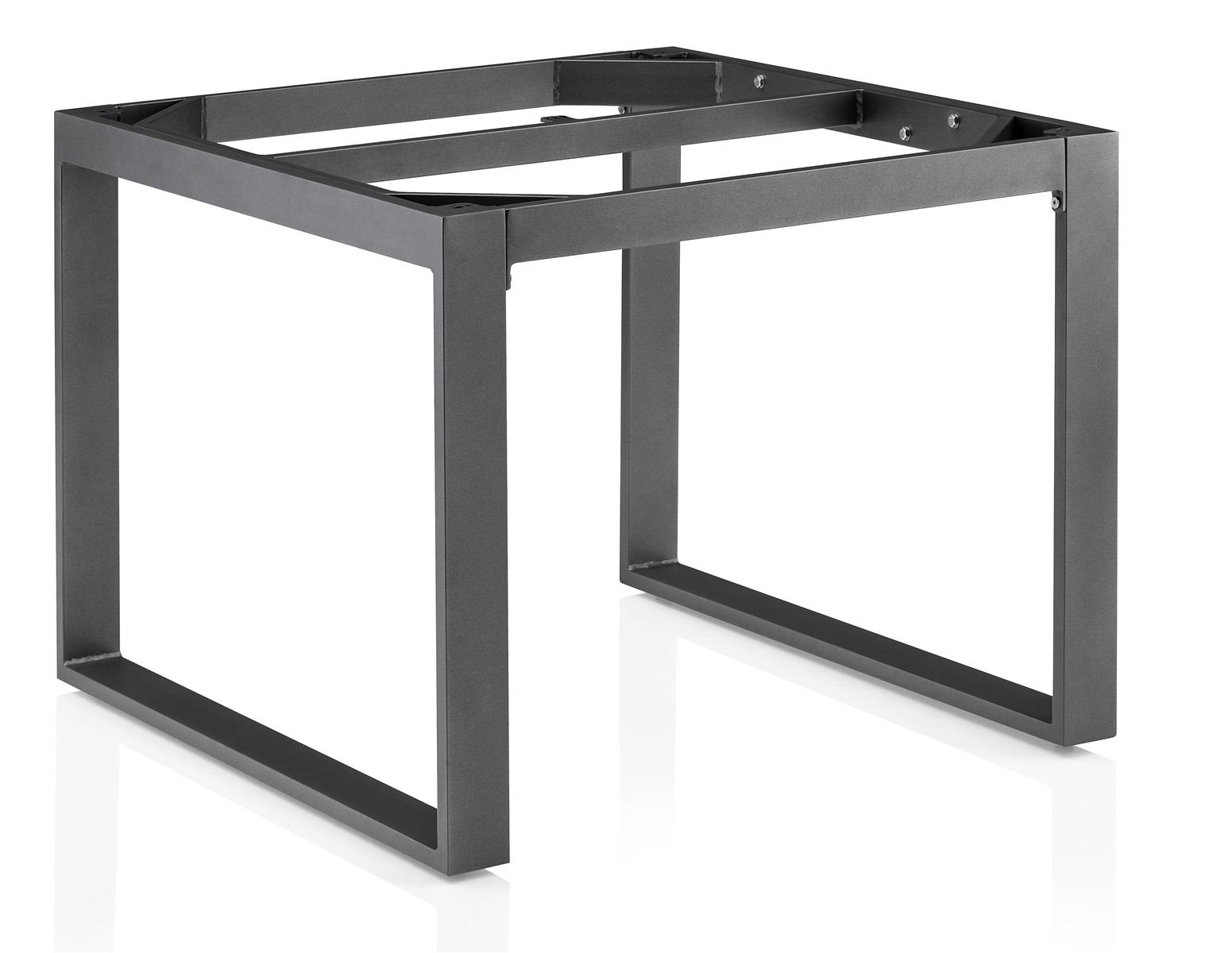 Brafab Samvaro Eckgruppe anthrazit/pearl grey mit Keramik Tischplatte