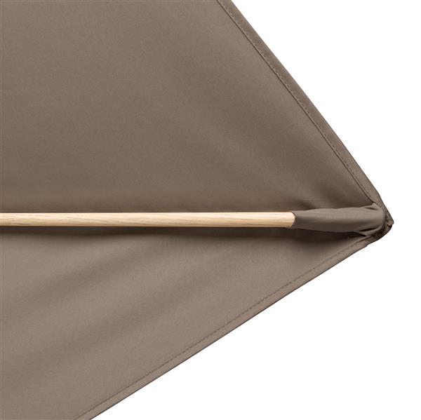 Doppler Sonnenschirm Alu Wood 300 x 200 cm greige