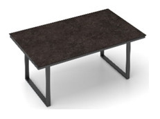 KETTLER OCEAN SKID MODULAR Set anthrazit mit Aluminium Armlehne mit Keramik Tischplatte