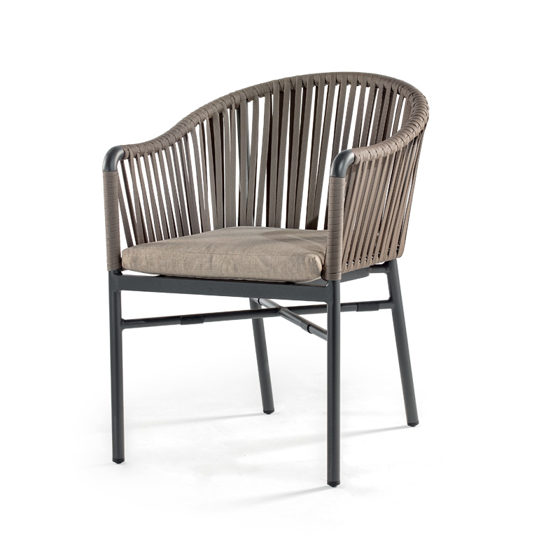 Grattoni Monaco Diningsessel Anthrazit/Taupe