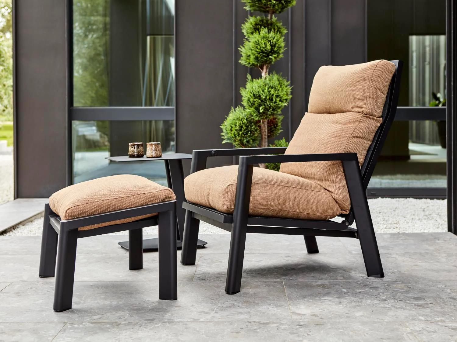 Brafab Positionssessel Slide Schwarz/Cinnamon