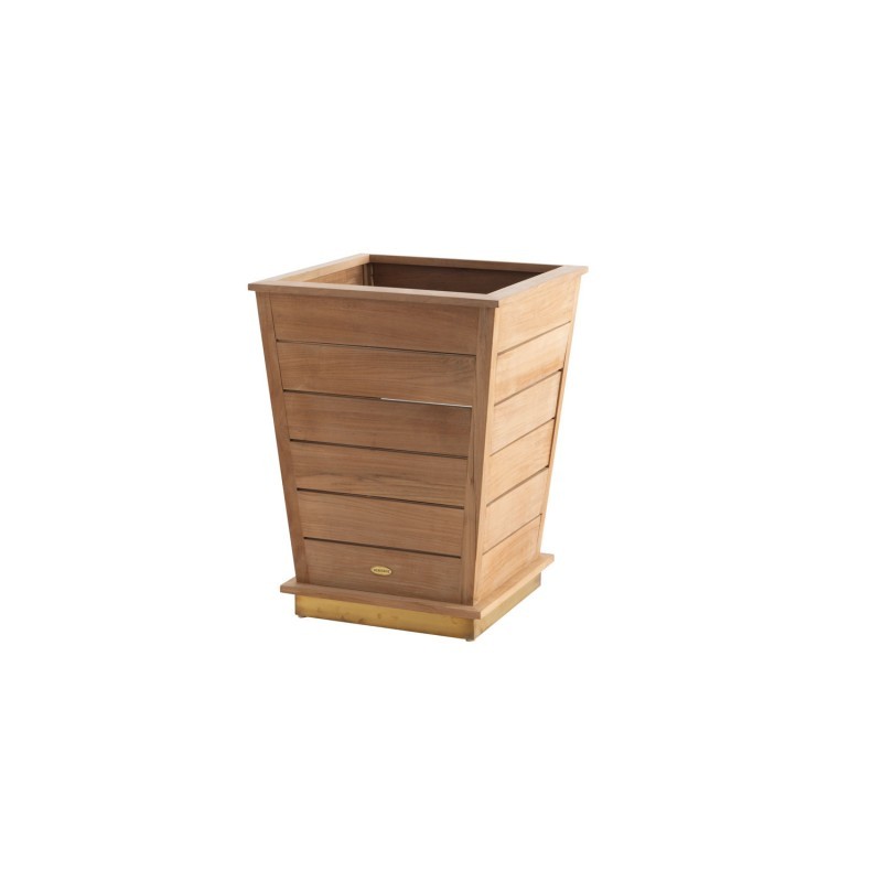ARCO Heritage großer Blumenübertopf Teakholz H 75 cm
