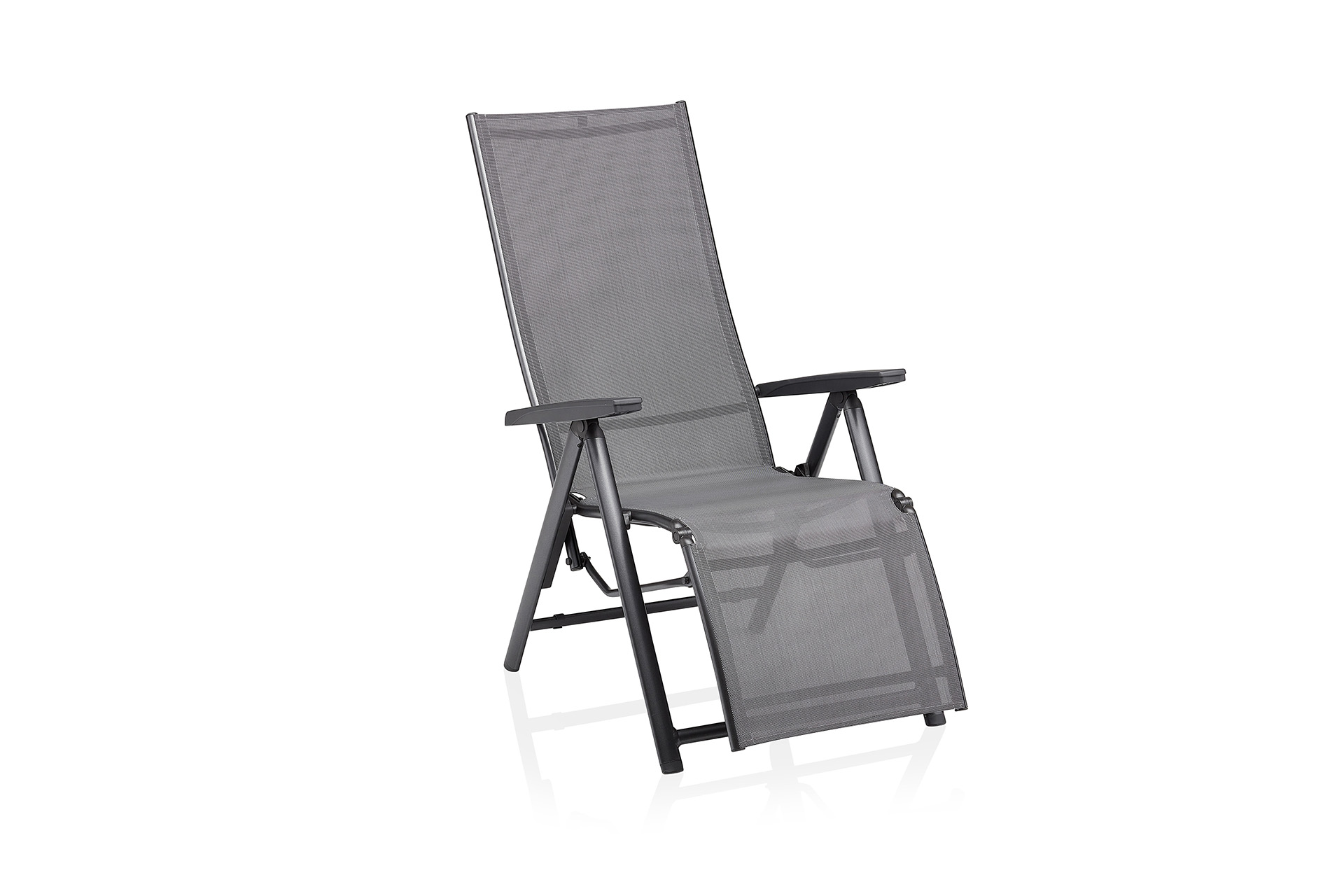 Kettler CIRRUS Silver-Line Relaxsessel XL, anthrazit/anthrazit-grau, Aluminium/Outdoorgewebe