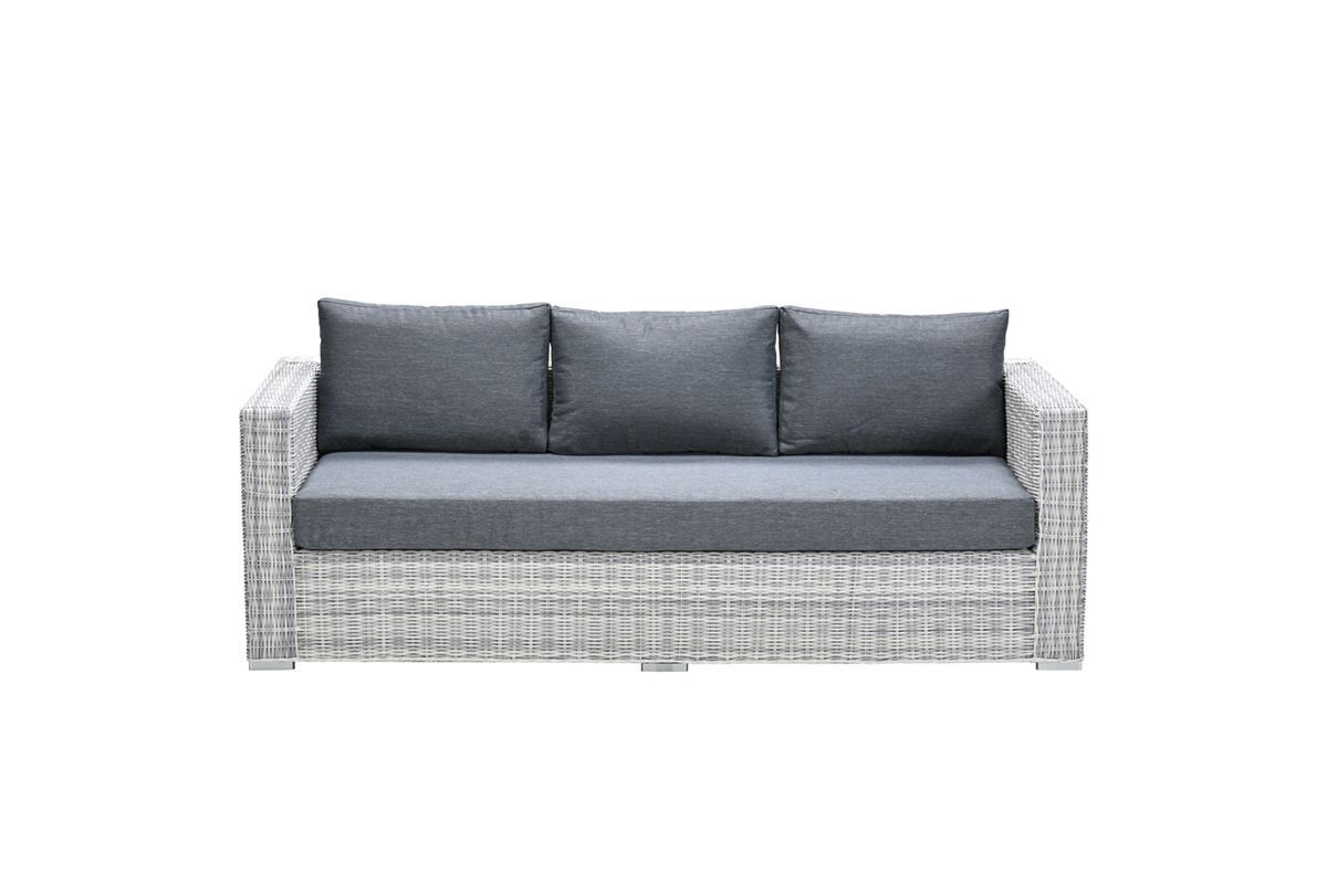 GARDEN Impressions Tennessee 3-Sitzer Bankcl. grey HØ5mm/anthr. texfiber