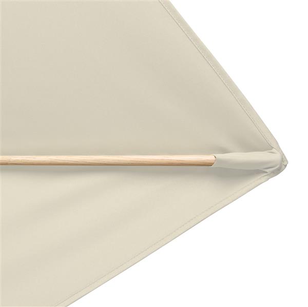 Doppler Sonnenschirm Alu Wood 300 x 200 cm natur