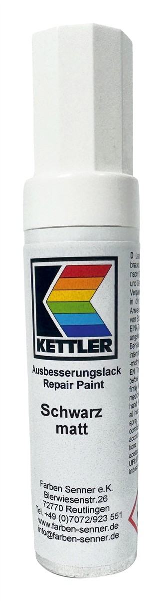 KETTLER Lackstift 12 ml schwarz matt