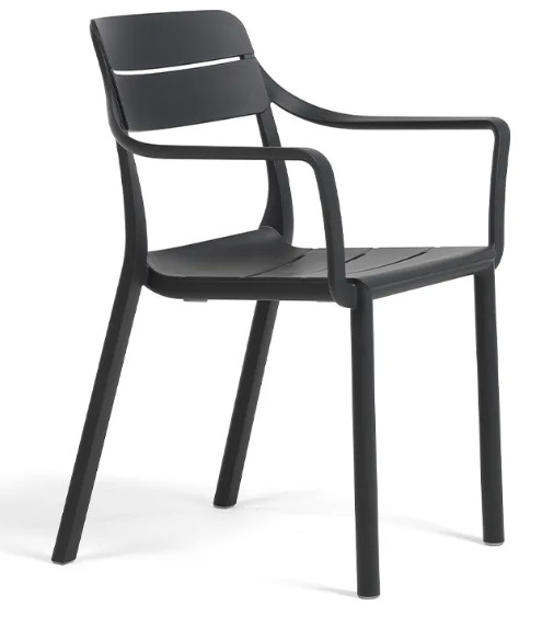 Nardi Cassia Dining Tischset + Tevere Ausziehtisch 147-211 cm tortora anthrazit