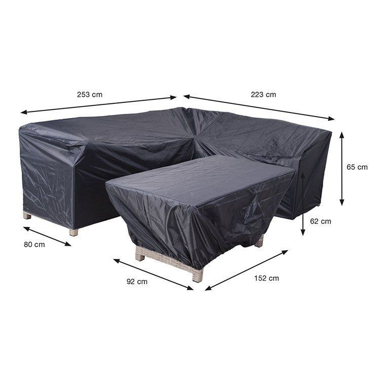 GARDEN Impressions Coverit Lounge/Dinner hülle 253/223x80xH65 & 152x92xH62