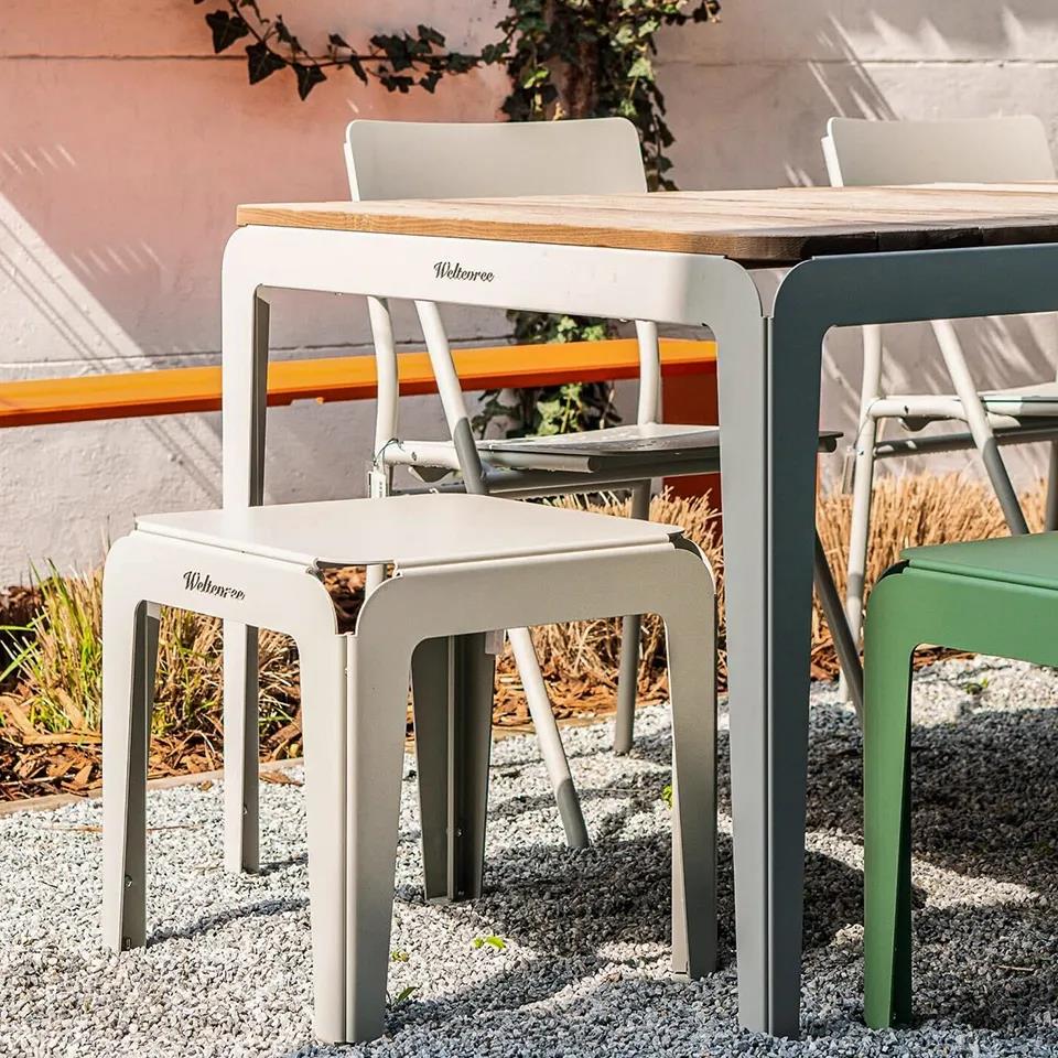 Weltevree Bended Hocker 45 Agate Grau