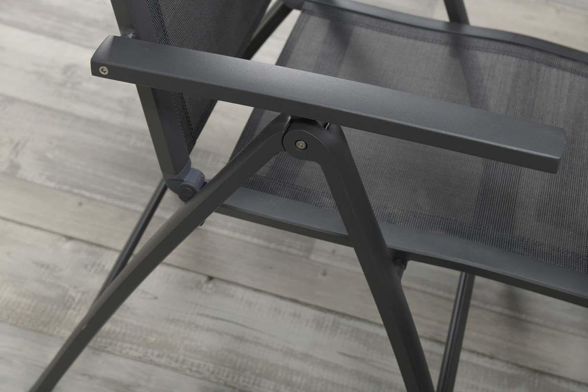 GARDEN Impressions Saphir Liegestuhl carbon black/anthrazit