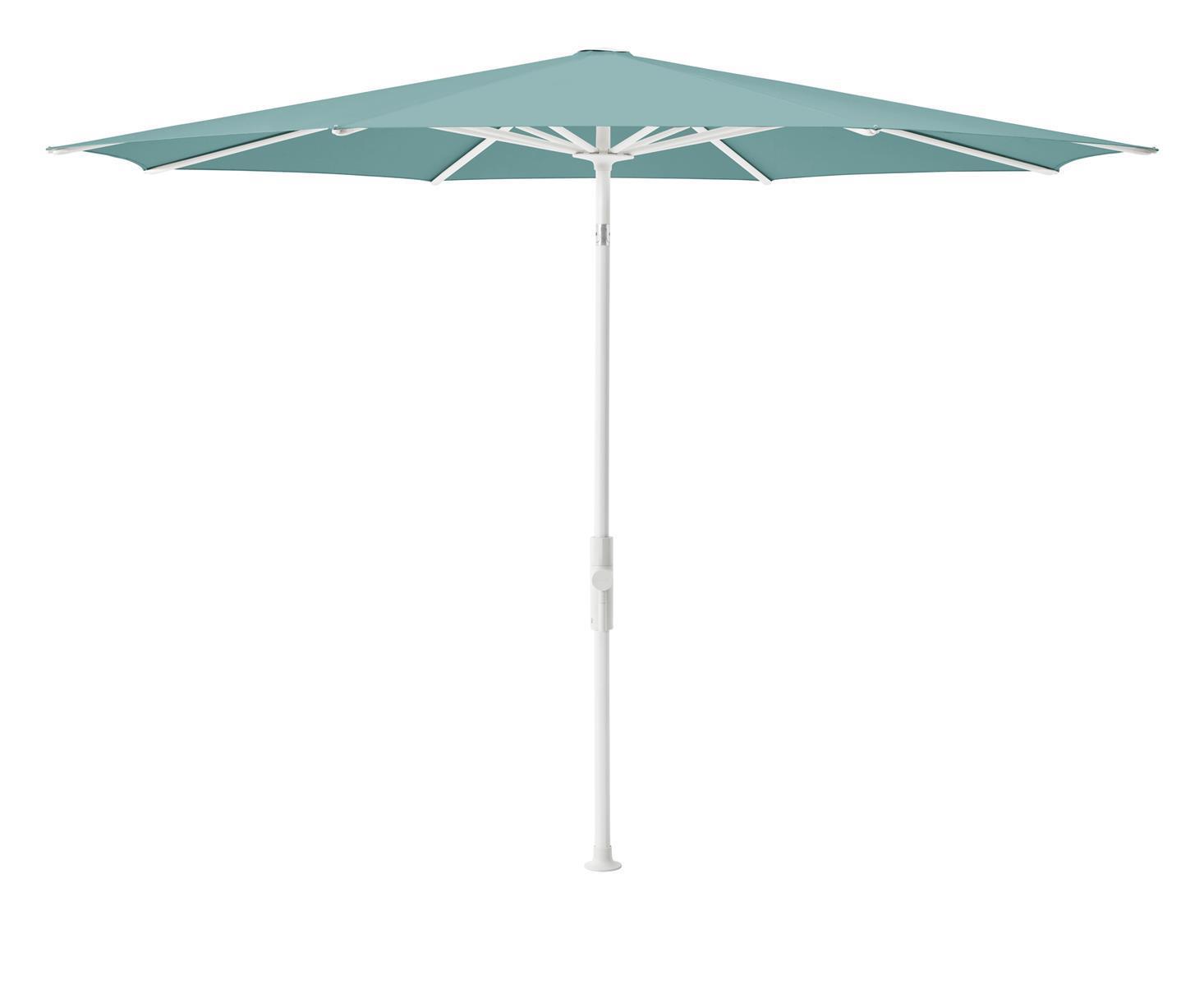 Glatz TWIST Sonnenschirm Ø 330 Klasse 4 ocean weiss matt