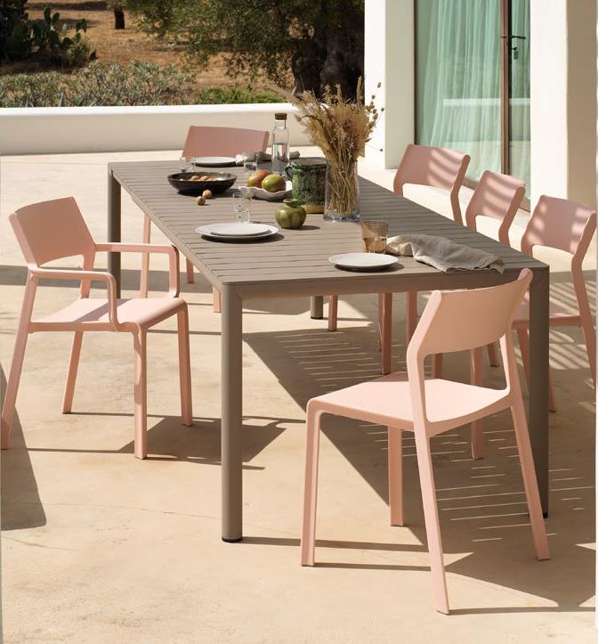 Nardi Trill Dining Tischset + Tevere Ausziehtisch 210-275 cm