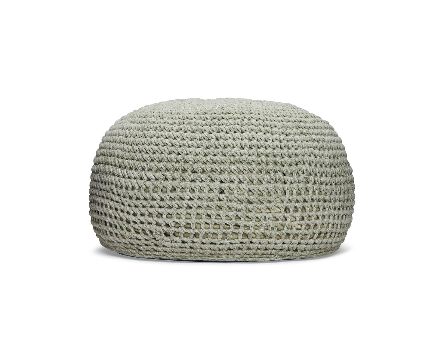 Best Freizeitmöbel Pouf Ronda 55x55x41cm green