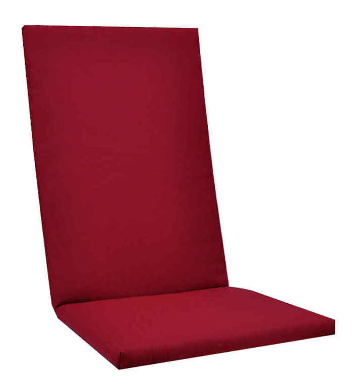 KETTtex KTH 2 mit Reißverschluss Auflage HL 123x50x4 cm rot
