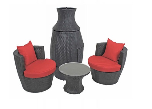 Club-Set LILY Kunststoffgeflecht/Stahlgestell