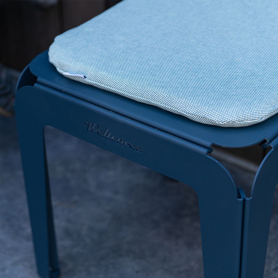 Weltevree Bended Hocker 45 Graublau