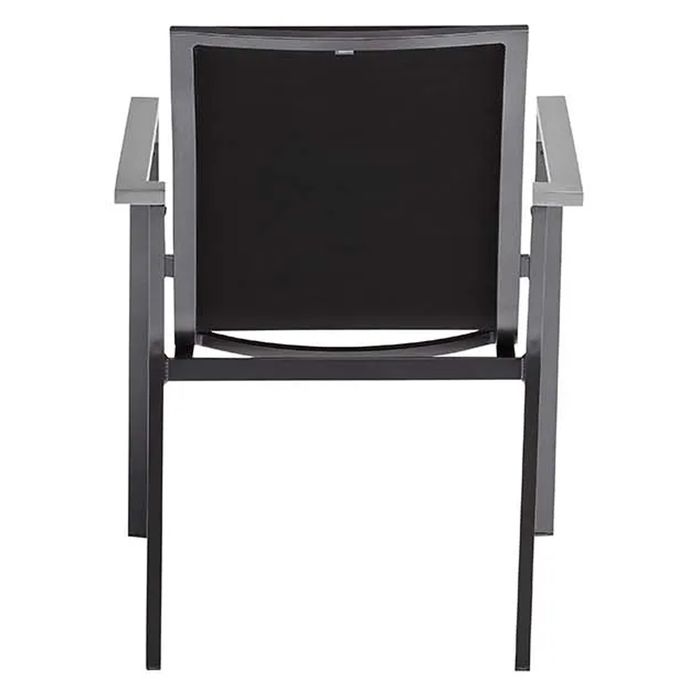 Kettler CUBIC HPL- Ausziehtisch 140/210x70 mit 6 Rasmus Stapelstuhl anthrazit