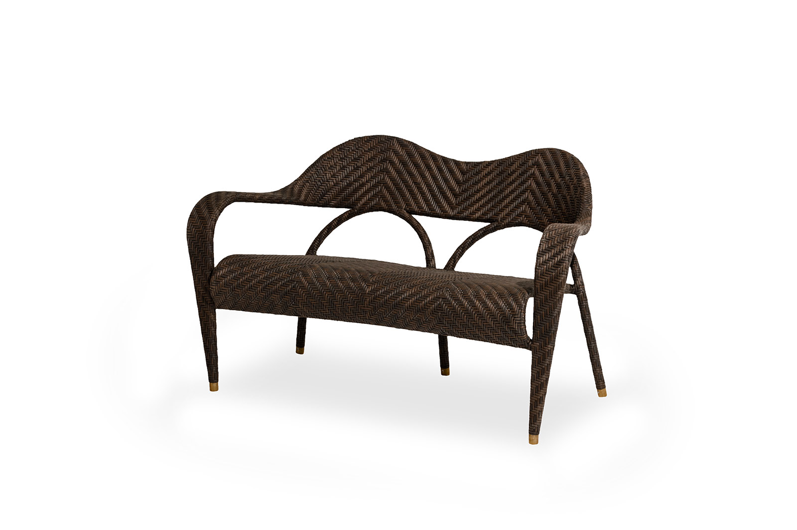 Sofa 2 Sitzplätze Amico braun
