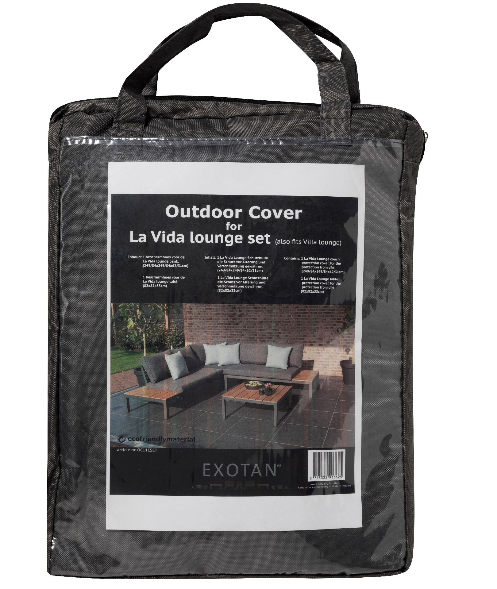 EXOTAN PROTECTION COVER LA VIDA / VILLA ECKGRUPPE schwarz