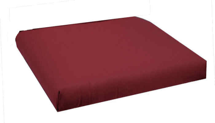 KETTtex KTH 2 mit Reißverschluss Auflage Hocker 48x48x4 cm rot