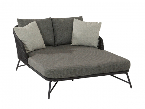 4Seasons Outdoor Marbella Doppel-Liege, inkl. 5 Kissen
