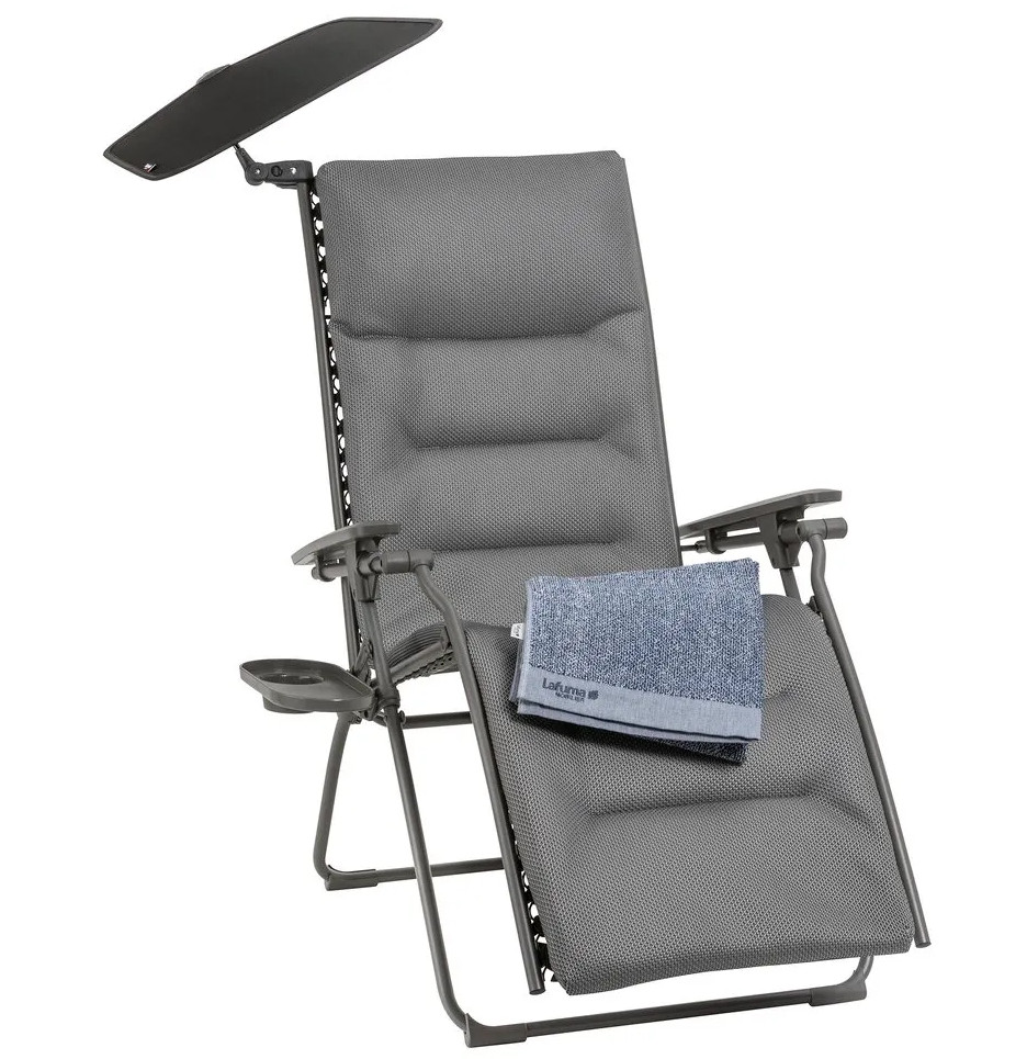 Lafuma EVOLUTION Relaxsessel Be Comfort® Titan/Ash Grey inkl. Zubehört