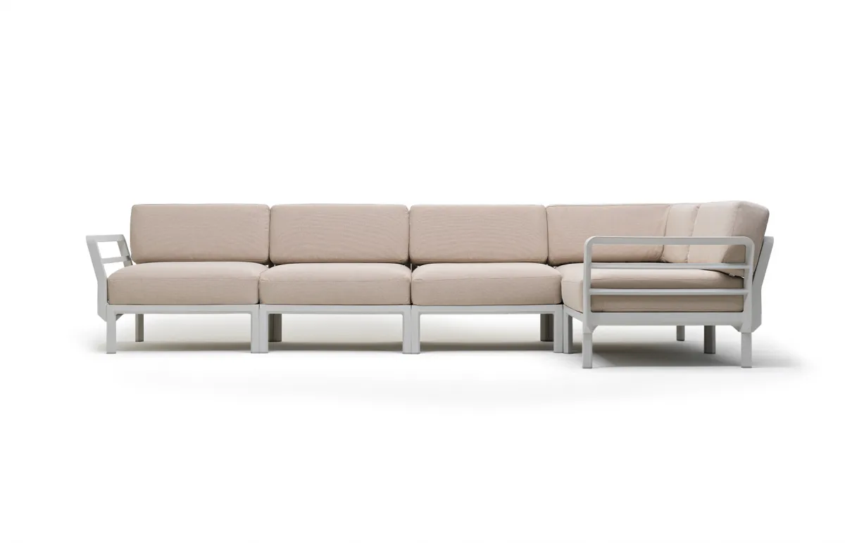 Nardi Maximo 5 Loungeset gesso/Sunbrella perla
