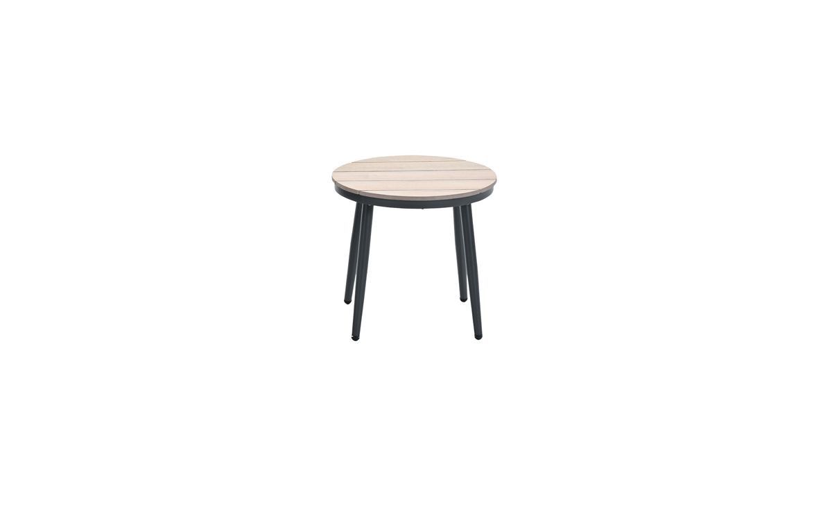 GARDEN Impressions Margriet BeistelltischeØ50xH48c.black/hell Teak imowood