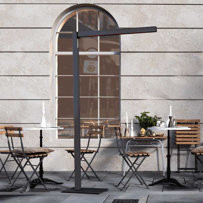 Heatsail TWIG Stehlampe Stand-Heizstrahler midnight kein Zusatzgewicht