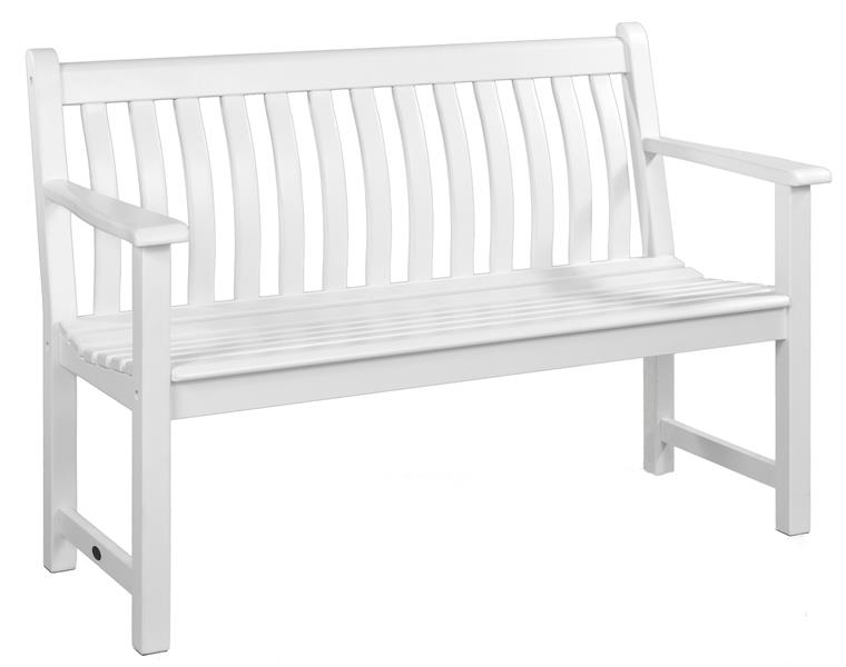 Alexander Rose Broadfield 2-Sitzer Bank 4ft Weiss