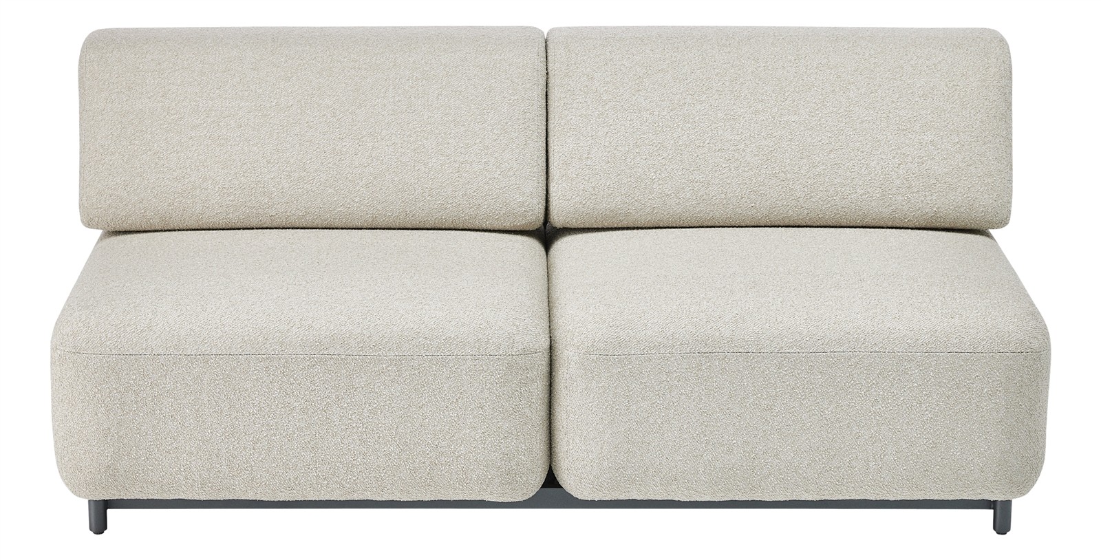 KETTLER TRIBE Lounge 2-Sitzer Aluminium/Polyester anthrazit matt/Boucle beige