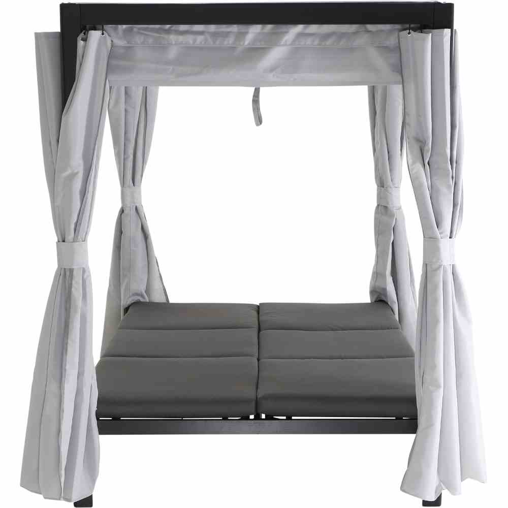 Siena Garden WAIKIKI Loungebett Aluminium anthrazit/hellgrau