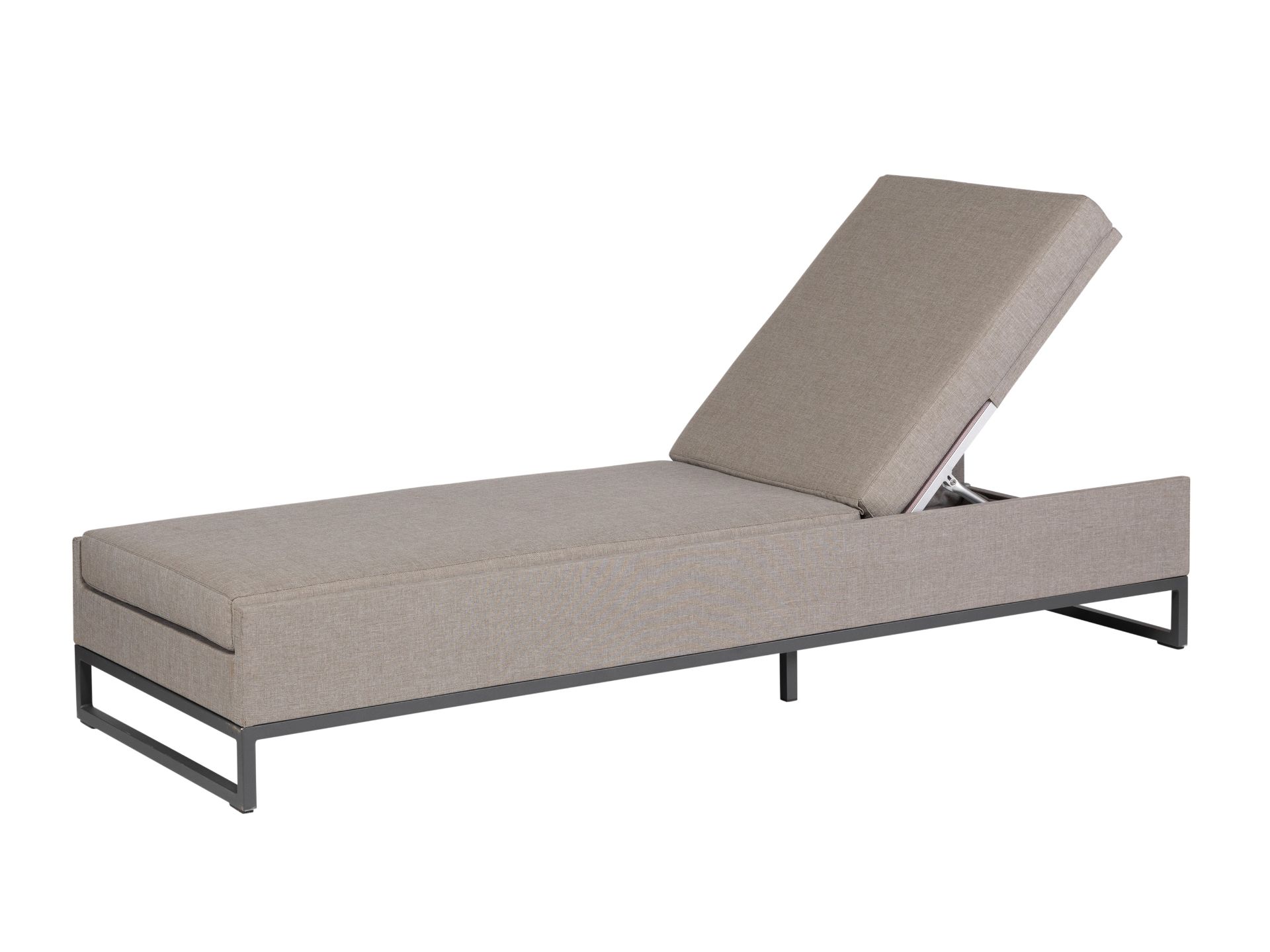 EXOTAN RHODOS SUNLOUNGER TAUPE GREY