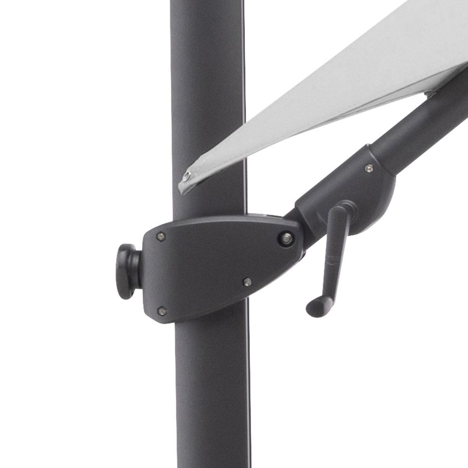 KETTLER Ampelschirm EASY SWING 300x300 cm anthrazit matt/ hellgrau