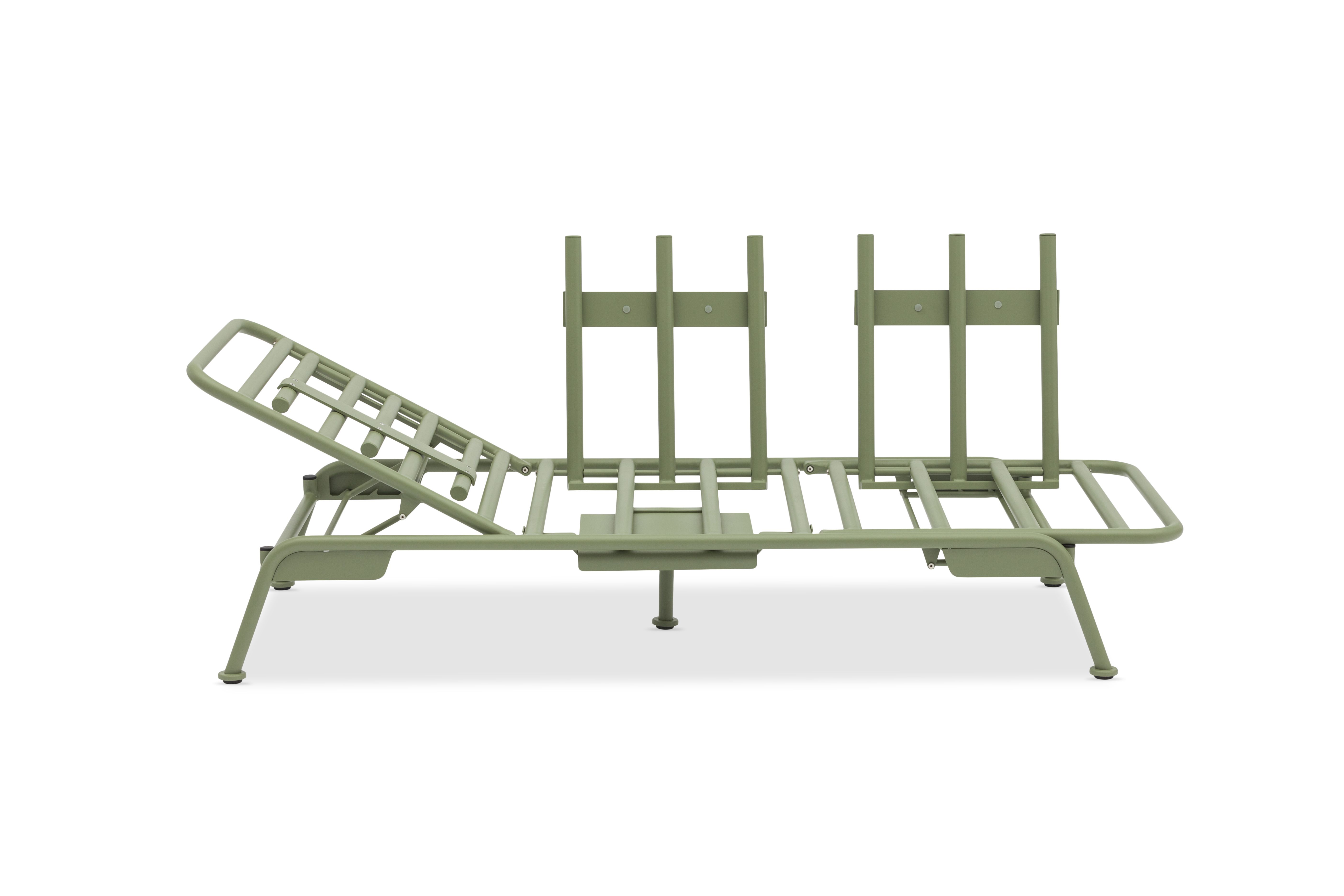 Zebra Somerset 3-Sitzer Alu sage inkl. Kissen mint green