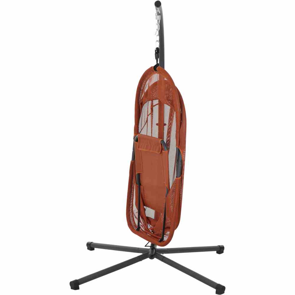 Siena Garden YOBAYA Hängesessel Stahl matt-anthrazit/relaxed red