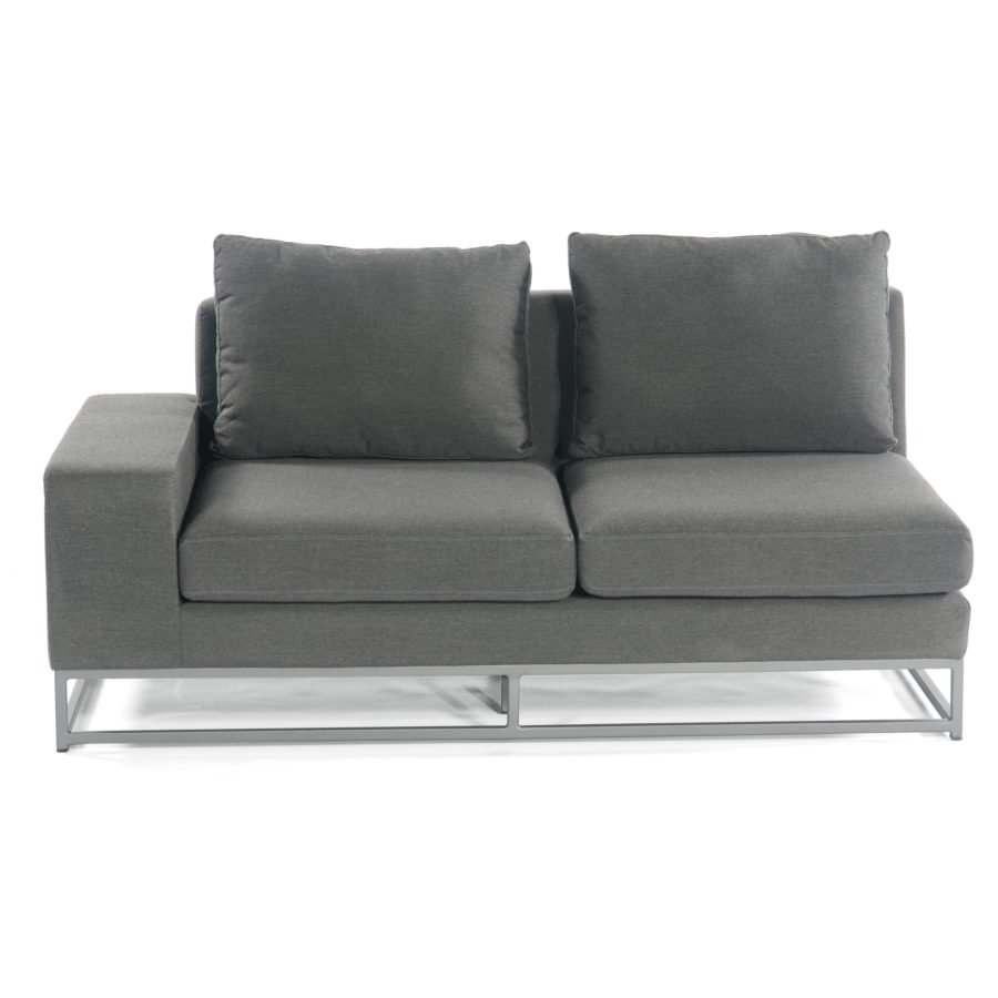 SonnenPartner Unique Eckmodul 2-Sitzer rechts flanelle