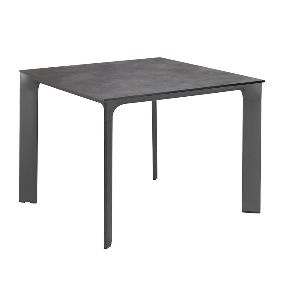 KETTLER Diamond Tisch mit Kettalux Tischplatte 95x95 cm anthrazit